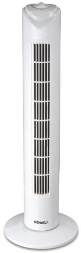 TECVANCE Ventilatore a Torre Oscillante Silenzioso| 3 Livelli di Potenza e Timer fino a 120 Min | Oscillazione a 90°| Altezza 72 cm | 45 W | Bianco