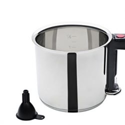 Fonduta di cioccolato, acciaio INOX 18/8, Universal double boiler beccucci, manico resistente al calore, fondo piatto, fuso burro, 480 ml