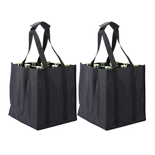 EUROFIDES® 100 Shopper Black edition Nero per Bottiglia Magnum cm.11,5+11,5×42