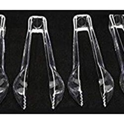 Pinza Alimentari,6 pack Acciaio Inossidabile Pinze da Ghiaccio per Cucina Ristorante Bar Partito Buffet Barbecue Utilizzato per Clip Caramelle Zollette Zucchero Cubetti Ghiaccio Biscotti Insalate