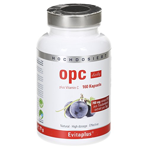 OPC Vegavero® | 180 capsule | Estratto di Semi d’Uva | Alto dosaggio | 70% Proantocianidine | Antiossidante e Funzionalit della Circolazione | Vegan