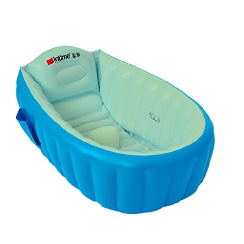 T5S6 – Vasca da bagno gonfiabile per adulti, rettangolare, colore: Blu