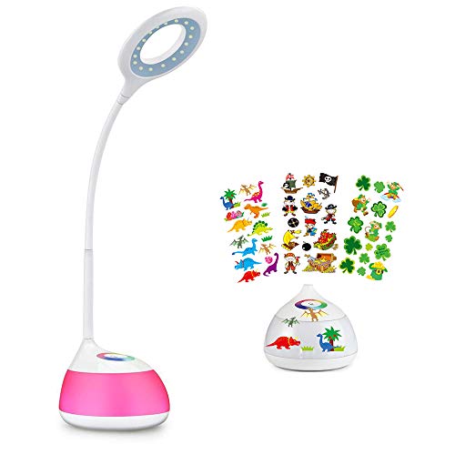 Atsui Lampada Tavolo 36LED USB, Lampada Ricaricabile con 180° Girevole+3 Colore di Luce+Regolazione della luminosità ILLIMITATA per Bambini, Controllo Tattile, Lampada Tavolo con Efficienza Energetica 2