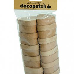 Decopatch Oggetto da Decorare in Cartapesta, Carta, Kraft Naturale, 3 unità