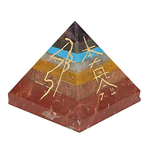 Spiritual Elementz Reiki Charged Green Chakra Orgone Pyramid Trasparente Cristallo Gemma Rame Metallo (Pietra completezza) 2