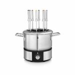 Princess 172680 Set fonduta Family, 800 W, in Acciaio Inox, Argento