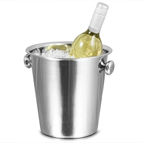 Yobansa 3.5L Portaghiaccio,Secchio di Ghiaccio,Secchiello Ghiaccio,Secchiello in Acrilico per Bottiglie di Vino/Spumante/Champagne e Ghiaccio