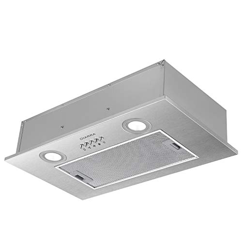 Klarstein Cappa da Cucina Aspirante TR60WS – in Acciaio per Montaggio a Parete, 60 cm, Aspirazione Massima 310m³/h, Lampada per Illuminazione Inclusa