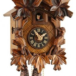 ‘ISDD Kuckulino Black Forest tu 2024 PQ – Orologio in miniatura con movimento al quarzo e chiamata del cucú, motivo"Casa svizzera Multicolore, Batteria Inclusa