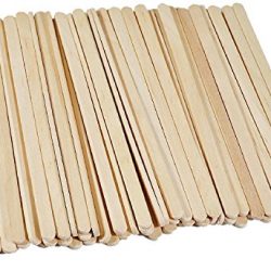 100pcs monouso Wood Coffee Stir Sticks agitatori individualmente Cartonne caffè tè bevanda bacchette Stirrings 14 cm, 140 mm 2