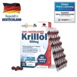 Olio di krill + EPA + DHA + astaxantina naturale | Migliora e controlla il colesterolo e i trigliceridi | Combatte lo stress ossidativo | Omega 3 da puro olio di krill | 60 cap