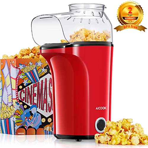 Gadgy ® Macchina Pop Corn l Rivestimento Antiaderente l Silenzioso e Rapido l 5 Litri