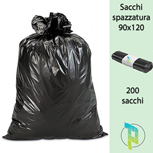 Domopak Spazzy- Sacchi Nettezza Ultre Resistenti, Pattumiera Media 52×54 cm (28 l) Profumo Brezza Alpina – 4 confezioni da 15 sacchi [60 sacchi]