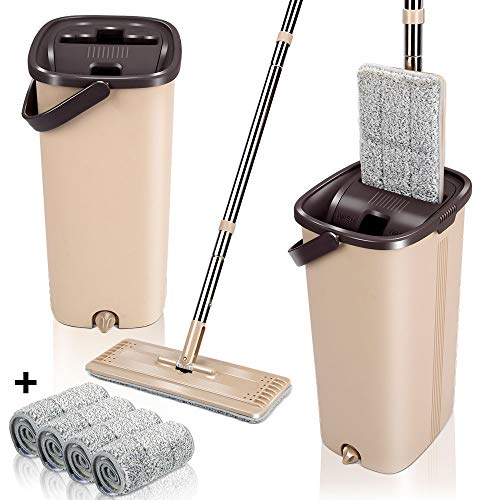 Drago Fiamma Pigro 3 in 1 di Pulizia della Famiglia Mano Spingere Automatico Sweeper Broom – Compreso Broom & Paletta e Cestino – Cleaner Senza elettricità Ambientale