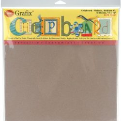 Grafix Peso Medio 12-inch-by-12-inch chipboard-Sheets, Bianco Pezzi