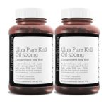 Olio di krill capsule 90 o 270, premio olio NEPTUNE puro al 100% – omega 3,6,9 astaxantina, fosfolipidi, colina, vitamina E – qualità del marchio di MoriVeda (3×90)