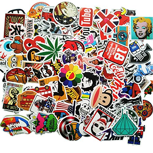 100 PCS – (Astronauta/Galaxy/Navicella Spaziale) Adesivi Valigia, Retro Vintage Stickers per Valigia, Chitarra, PC Portatili, Auto Moto, Skateboard, Snowboard