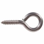 Favson ganci occhiello, 3,5 cm, in acciaio INOX resistente Screw Eyes lag thread, [ganci occhi] [vite occhi], piccolo a occhiello