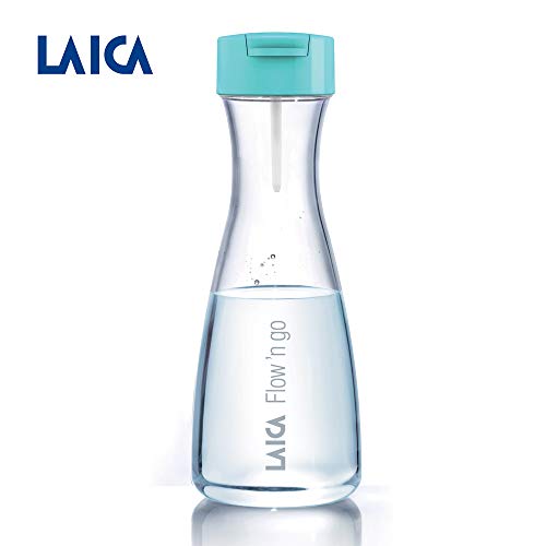 Laica Bottiglia Filtrante Flow’N Go con 4 Filtri Fast Disk Inclusi, per 4 mesi di acqua filtrata