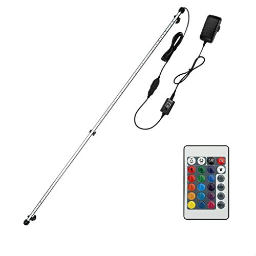 NONMON Illuminazione dell’Acquario RGB 66 LED 112cm Bar Lampada Anfibia per Vasca dei Pesci Decorazione Impermeabile LED Striscia con Telecomando (EU Plug)