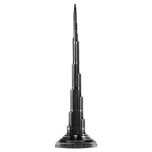 FTVOGUE Burj Khalifa Tower Modello Lega in Miniatura Dubai Tower Modello Stile Europeo Arti Craft Home Office Desktop Decor