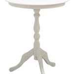 Pieffe Mobili 190014 Tavolino Rotondo, Faggio, Bianco, 50x50x60 cm