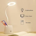 Lampada da Scrivania LED, Luce da Scrivania, Lampada da Tavolo per la Protezione Degli Occhi con 3 Modalità di Illuminazione, Dimmerabil