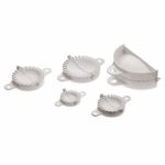 Tellier Paderno-Stampo Multiuso per Ravioli, Panzerotti e Altro, Confezione 5 Pz-Ø 6,25 cm, Ø 8,5 cm, Ø 10,4 cm, Ø 12,4 cm, Ø 17,7 cm