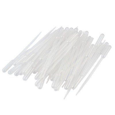 UEETEK 100pcs 5ml trasferimento pipetta contagocce plastica graduata pipettatori misurazione monouso per miscelazione vernici acriliche e laboratorio