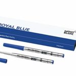 Montblanc 124493 – Refill (M) per penne a sfera, colore Royal Blue (blu Reale) – Ricariche di alta qualità e colore intenso, punta: media, 1 x 2 Refill