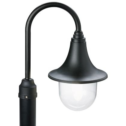 Lanterna Per Palo ‘Marine’ Struttura In Termoplastico, Diffusore In Termoplastico Trasparente. Parabola Riflettente In Alluminio. Adatta Per Lampade Ad Incandescenza E A Risparmio Energetico. Attacco E27, Ip43. Attacco A Colonna Da Ø 60 Mm. Solo Co