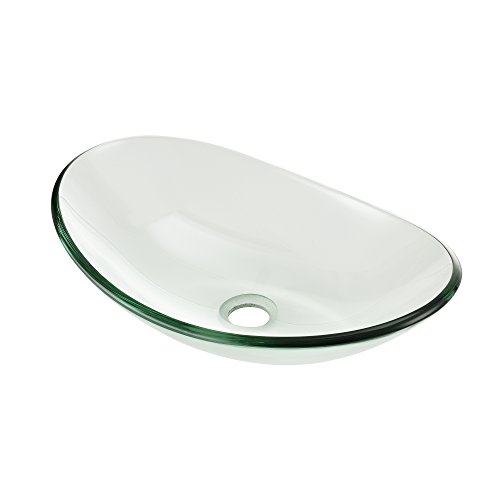 [neu.haus] Lavabo in vetro duro (47x31cm) ovale vasca lavabo 2