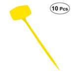 OUNONA Marcatori per Piante Impermeabile di 30 CM in Giallo 10 PCS