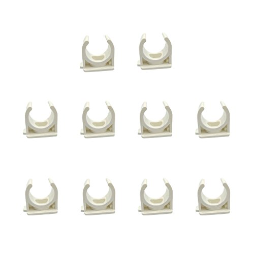 Sinmova 10PCS 40mm U-Tipo Morsetti a Pipa Raccordi a Condotto Bianco