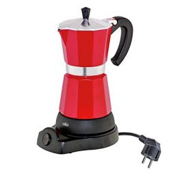 Cilio 273854 – Caffettiera elettrica Classico da 6 tazzine, Colore: Rosso