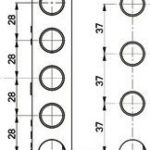 Facchinetti serratura destra ferroglietto cilindro fisso 6 mandate (60mm)