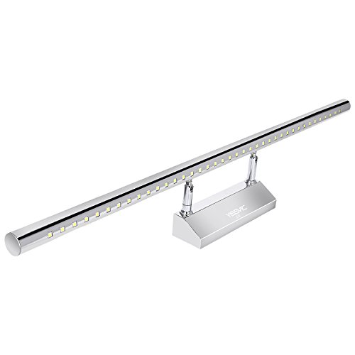 YISSVIC 9W Lampada da Specchio per Bagno Lampade Bagno 702 X 97 X 50 mm più Lunga Impermeabile IP44 5000K 39LED in Alluminio