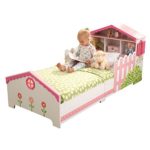 KidKraft 76255 Lettino Stile Casa delle Bambole con Giroletto in Legno, Mobili per Camera da Letto per Bambini