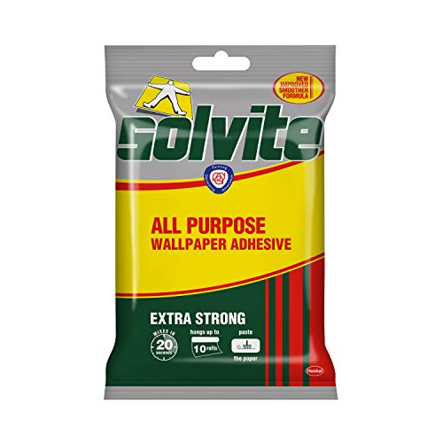 Solvite Extra Strong All Purpose Fast Mix – Colla adesiva per carta da parati, per fissare 10 rotoli, 185 g