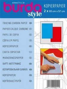 Burda Tracing-Carta carbone blu, 1 x rosso, taglia unica