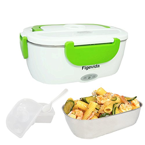 Figevida Scaldavivande Termico Portavivande in Acciaio Inox Lunchy Box – Garanzia 24 Mesi 2