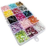 Chenkou Craft 1 box 15000PCS 5 mm Rainbow AB Cup paillette Flake per matrimonio Natale vestiti gioielli 15 colori paillettes Cup sequins 15colors with box