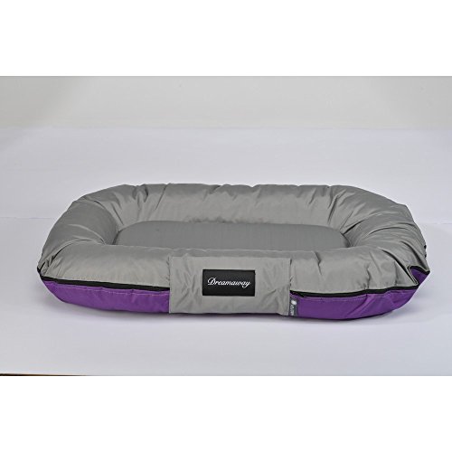 Fabotex Materasso Boston Futura Grigio-Viola 100X75X15 per Cani E Gatti, Multicolore, Unica