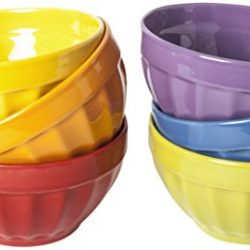 Excelsa Rainbow Set Scodelle, Ceramica, Multicolore, 6 unità