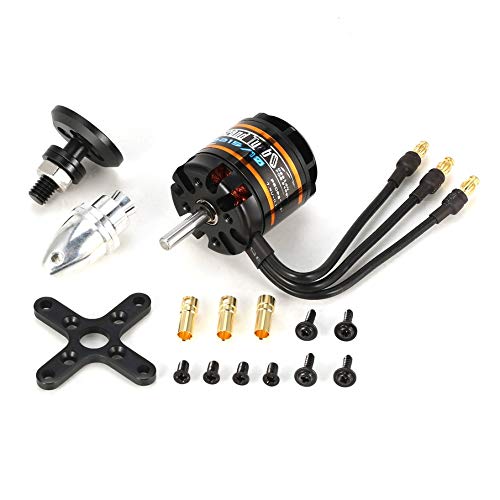 KNOSSOS Emax Gt2215/10 1100Kv 2-3S Lightweight Power Brushless Motor for Rc Fixed Wing Black