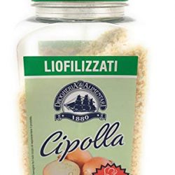 Cipolla in Fiocchi Essiccata – 250 g – Gusto Fresco Naturale – Spezie Essenziale e Indispensabile in Cucina – Soffritto, Sughi, Salse e Insalate