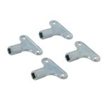 Silverline 671754 Spurgo Radiatore e Chiavi per Ventola, Argento, Set di 4 Pezzi