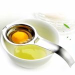 Separatore per uova, tuorlo bianco, in acciaio inox, materiale di sicurezza alimentare, divisore uovo tuorlo separatore cucchiaio utensile da cucina