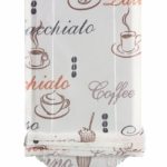 Home fashion 57132-802 Caffè – Tendina a pacchetto, in voile stampato, 140 x 45 cm, 1 pezzo, colore: Crema