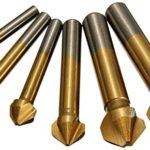 Malayas® Set di 6 pezzi HSS Svasatori Punte da Trapano Placcatura in Titanio di 6.3mm 8.3mm 10.4mm 12.4mm 16.5mm 20.5mm per Legno Metallo Alluminio Drill Bits